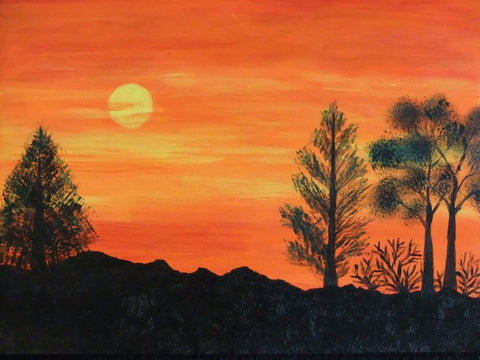 Sunset Acrylic Painting